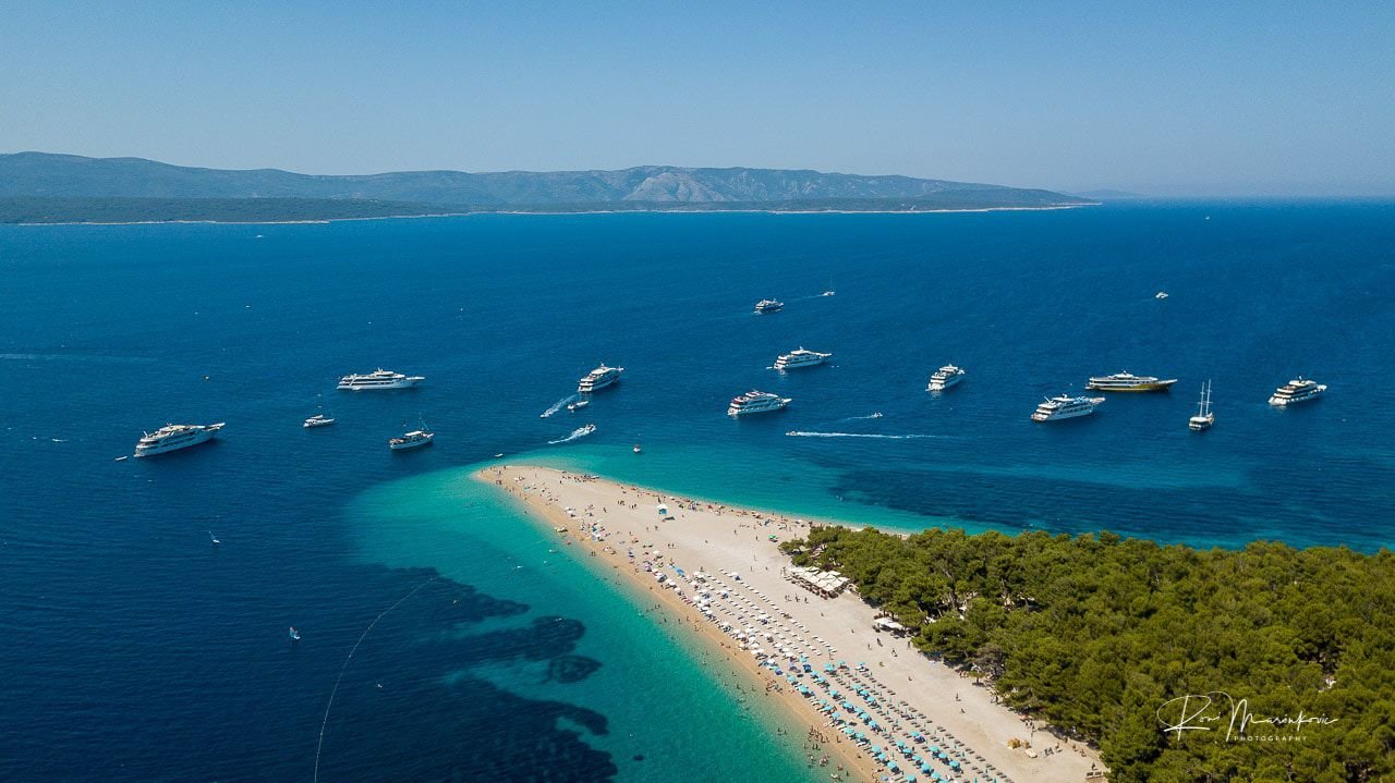 Plaža Zlatni rat na otoku Braču